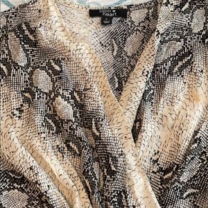 Paper Heart Snake Print Dress